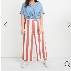 Madewell Huston Linen Crop Pants